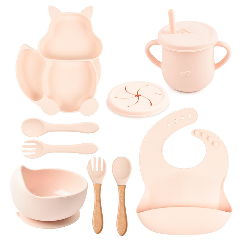 Baby Silicone Tableware Set – 8-Piece Feeding Kit