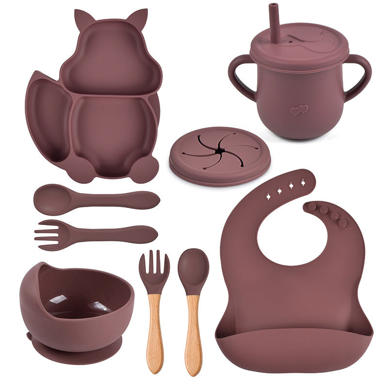Baby Silicone Tableware Set – 8-Piece Feeding Kit