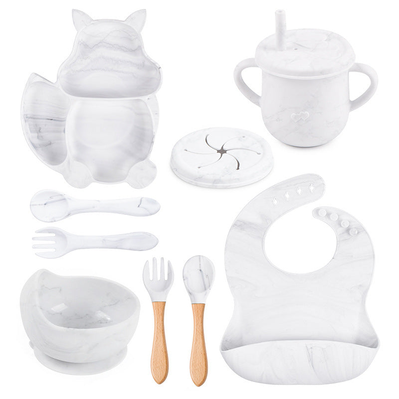 Baby Silicone Tableware Set – 8-Piece Feeding Kit