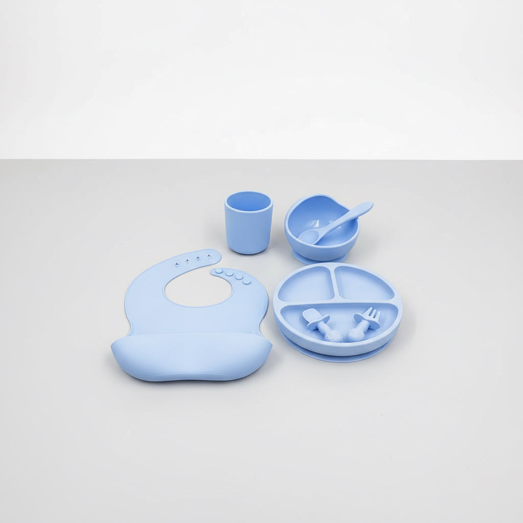 Baby Silicone Feeding Set – BPA Free 7-Piece Tableware Kit