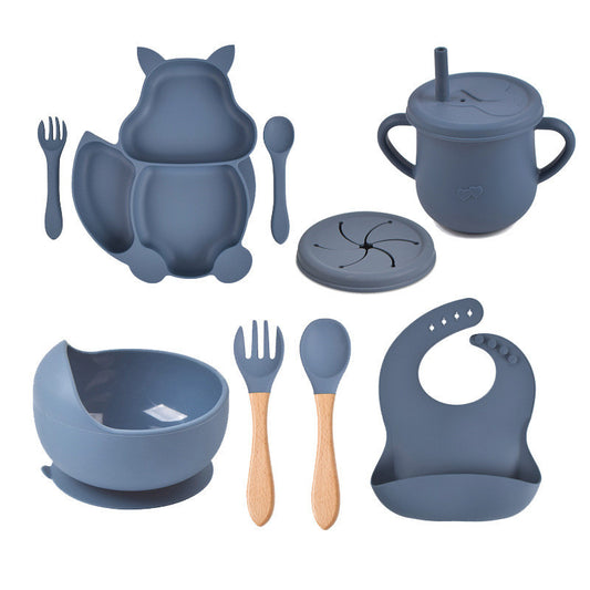 Baby Silicone Tableware Set – 8-Piece Feeding Kit