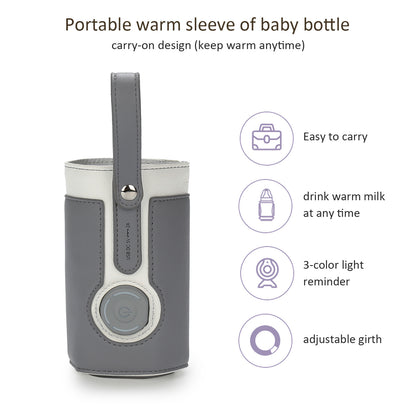 Portable Baby Bottle Warmer – Adjustable Heating Milk Bag for Travel & Car Use
