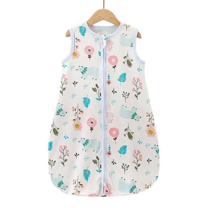 Baby Sleeping Bag – 4 Seasons Cotton Anti-Kick Vest with Zipper