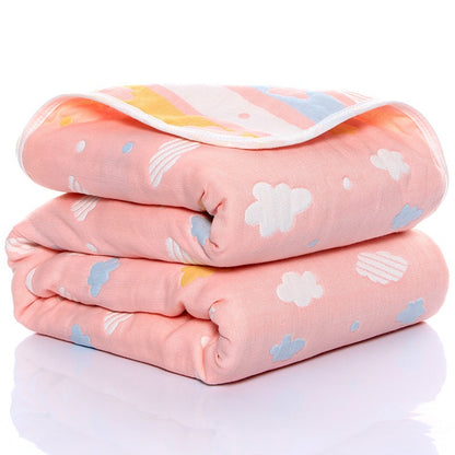 Baby Gauze Towel – 6-Layer Soft Cotton Washcloth for Kids