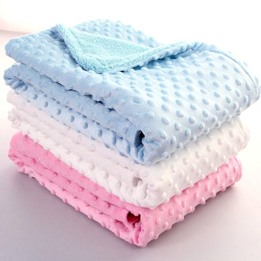 Baby Blanket Swaddle – Soft Polar Dot Newborn Wrap