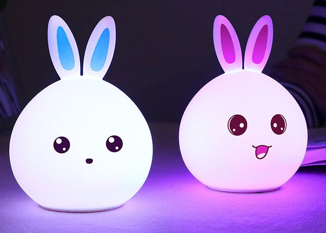 Rabbit Night Light – Cute Silicone LED with Touch Sensor