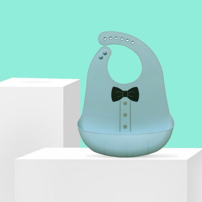 Baby Silicone Bib – Waterproof Bib with Food Pocket