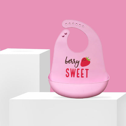 Baby Silicone Bib – Waterproof Bib with Food Pocket