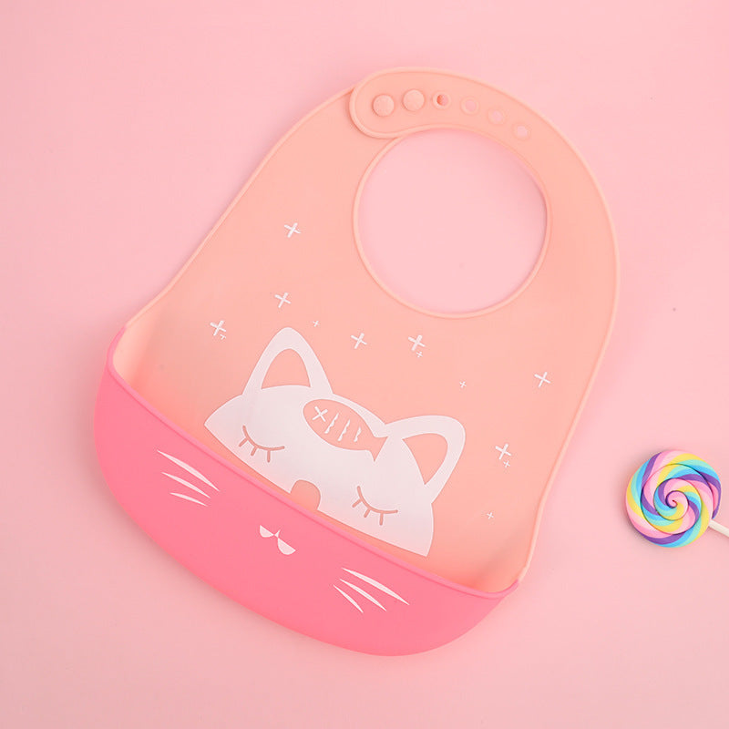 Baby Silicone Bib – Waterproof BPA Free Adjustable Pocket