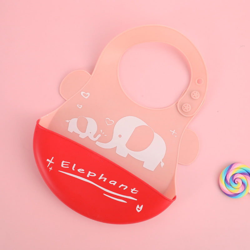 Baby Silicone Bib – Waterproof BPA Free Adjustable Pocket