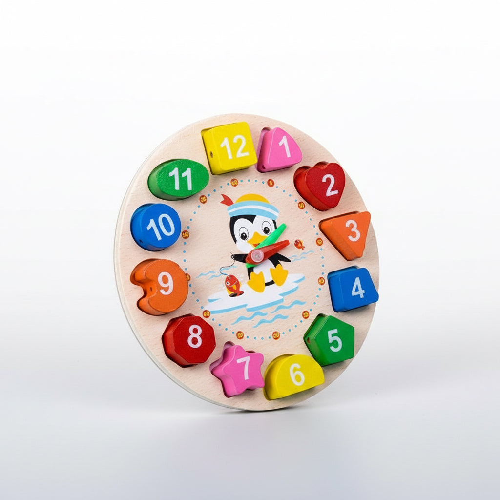 Wooden Toys Rattles – Montessori Educational Rainbow Blocks for Babies & Kids