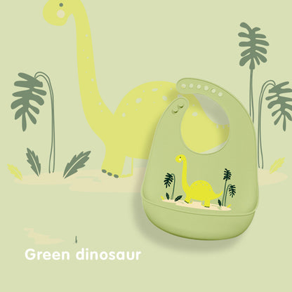 Baby Silicone Bib – Waterproof Feeding Bib with Pocket
