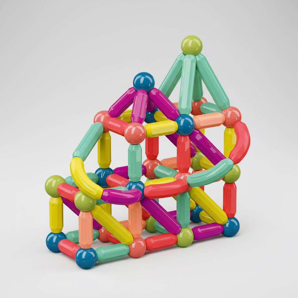 Magnetic Building Blocks Set – Educational Toys for Kids & Toddlers