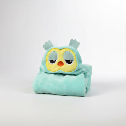 Baby Hooded Bathrobe – Soft Cartoon Animal Infant Towel Robe