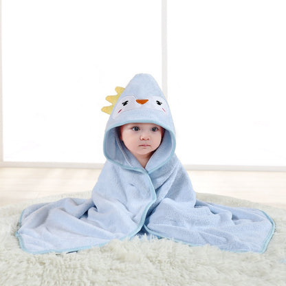 Baby Hooded Towel – Cartoon Animal Face Newborn Bath Wrap