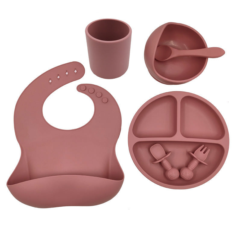 Baby Silicone Feeding Set – BPA Free 7-Piece Tableware Kit