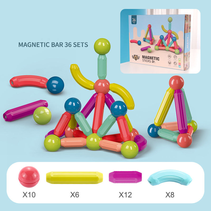 Magnetic Building Blocks Set – Educational Toys for Kids & Toddlers