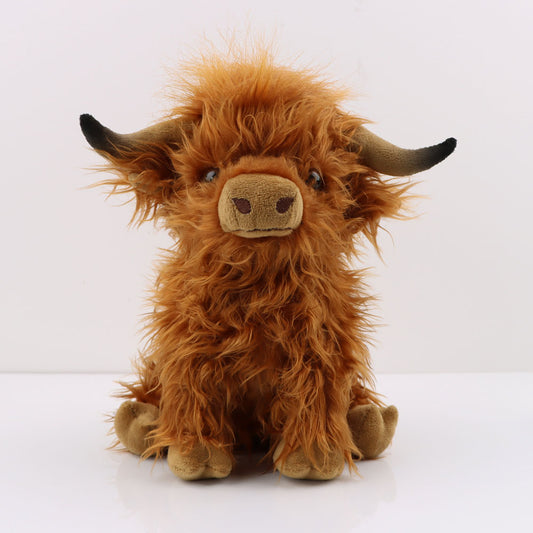 Highland Cow Plush Toy – Long Haired Simulation Stuffed Animal