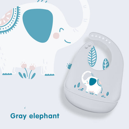Baby Silicone Bib – Waterproof Feeding Bib with Pocket
