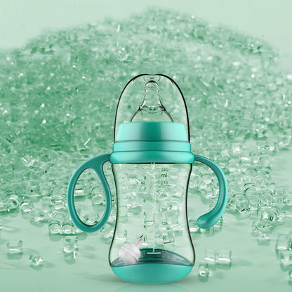Baby Silicone Feeding Bottle with Handles – Anti-Colic