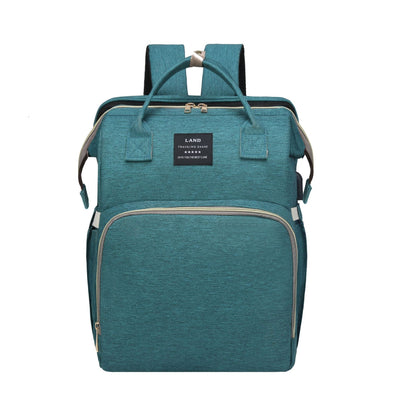 Baby Diaper Bag Backpack – Foldable Crib & Large Capacity
