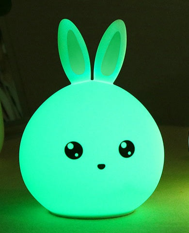 Rabbit Night Light – Cute Silicone LED with Touch Sensor