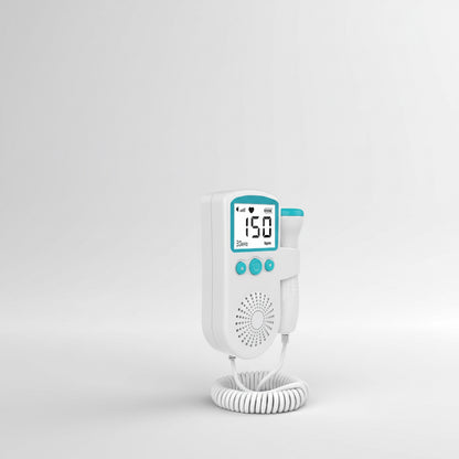 Fetal Heart Monitor – Handheld Home Doppler Device for Baby Heartbeat & Movement