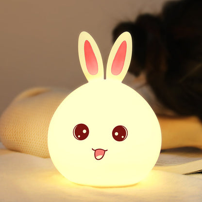 Rabbit Night Light – Cute Silicone LED with Touch Sensor