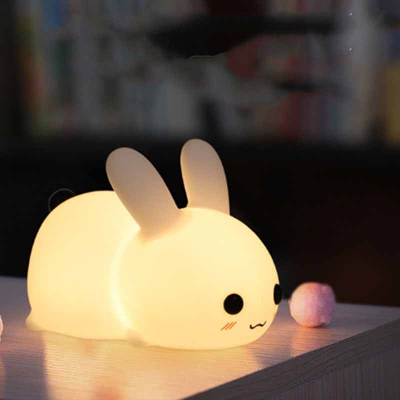 Rabbit Night Light – Dimmable USB Rechargeable Lamp
