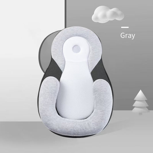 Baby Pillow for Reflux – Adjustable Anti-Milk Overflow Side Sleep Pillow