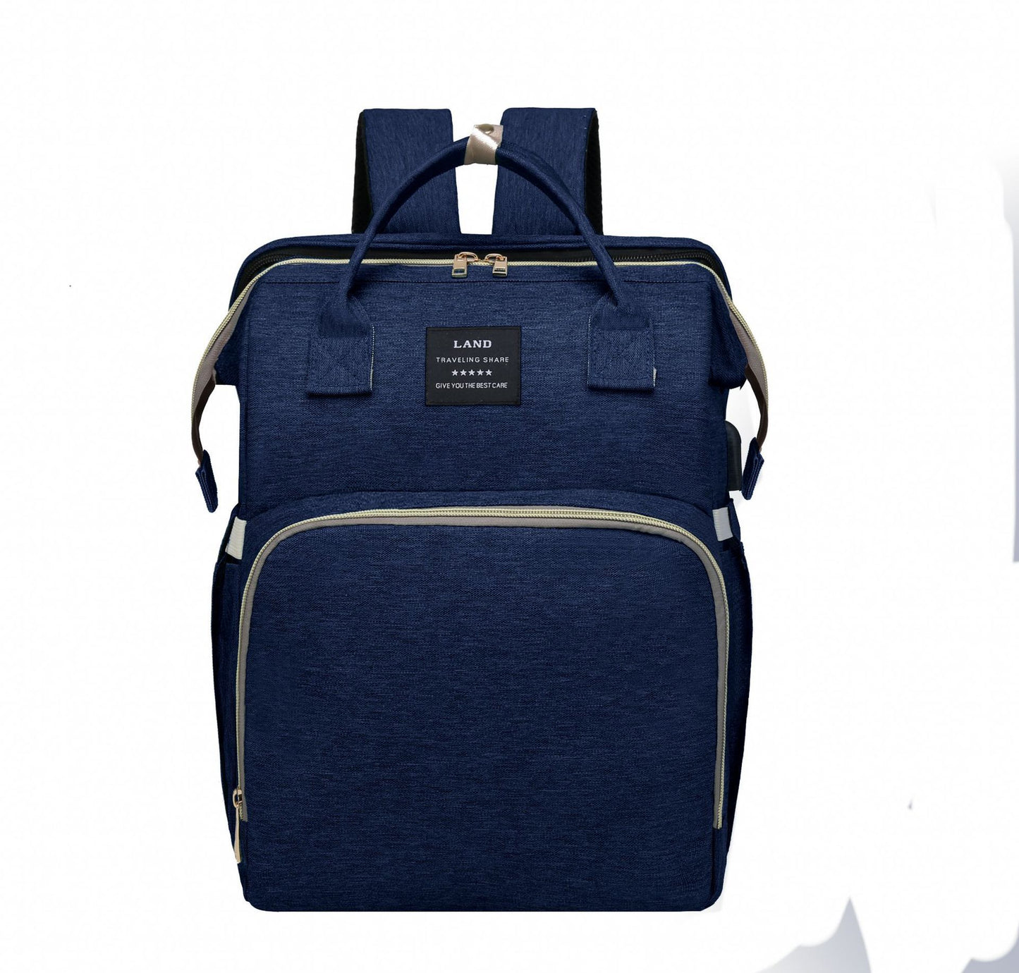 Baby Diaper Bag Backpack – Foldable Crib & Large Capacity