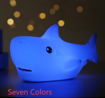 Shark Night Light – Cute Silicone LED Lamp
