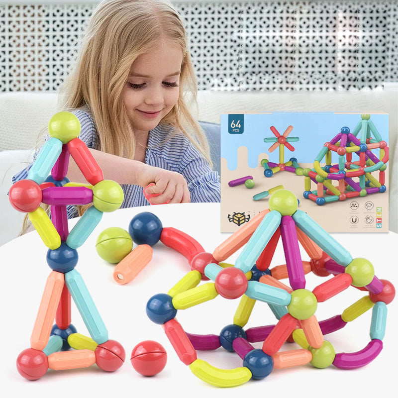 Magnetic Building Blocks Set – Educational Toys for Kids & Toddlers
