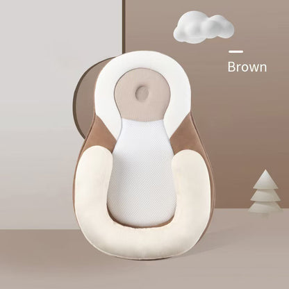 Baby Pillow for Reflux – Adjustable Anti-Milk Overflow Side Sleep Pillow