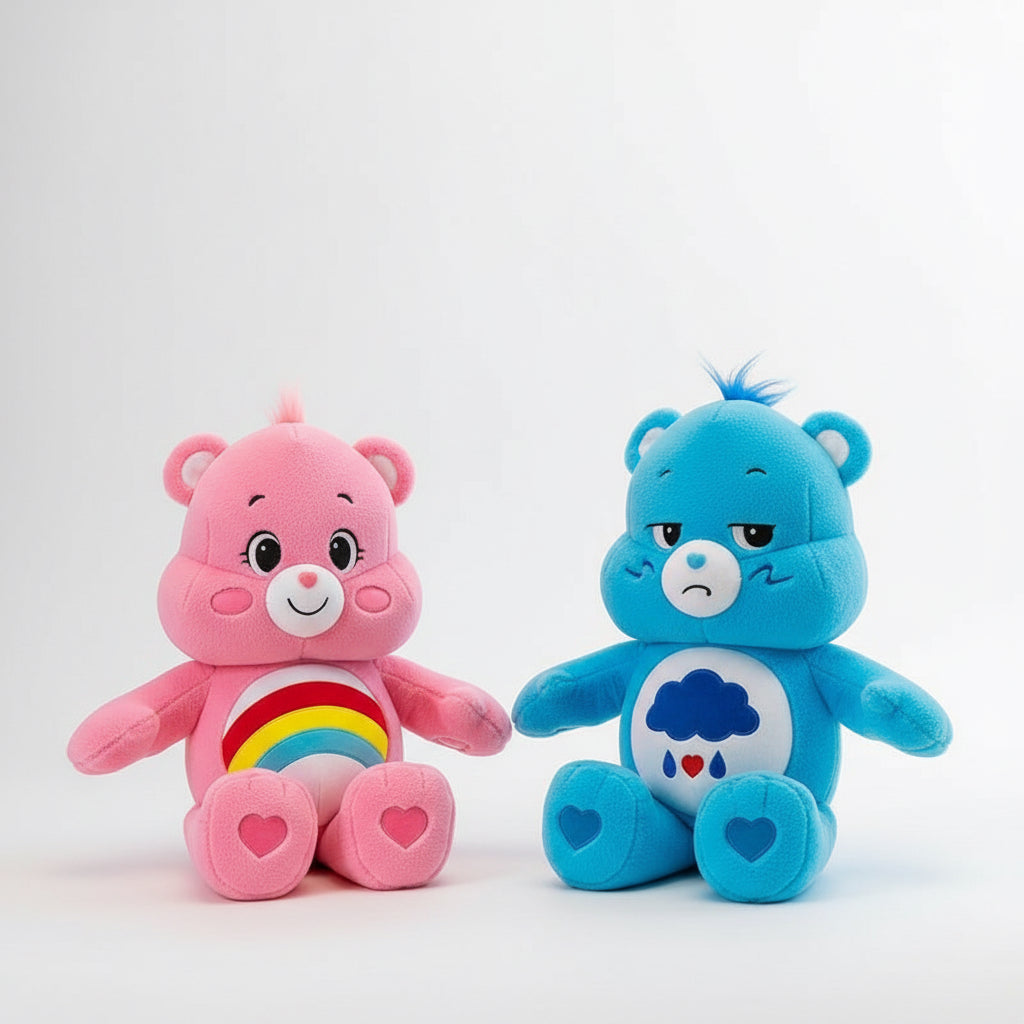 Rainbow Bear Plush Toy – Three-Color Bear Pillow Cute Plush Doll