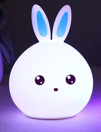 Rabbit Night Light – Cute Silicone LED with Touch Sensor