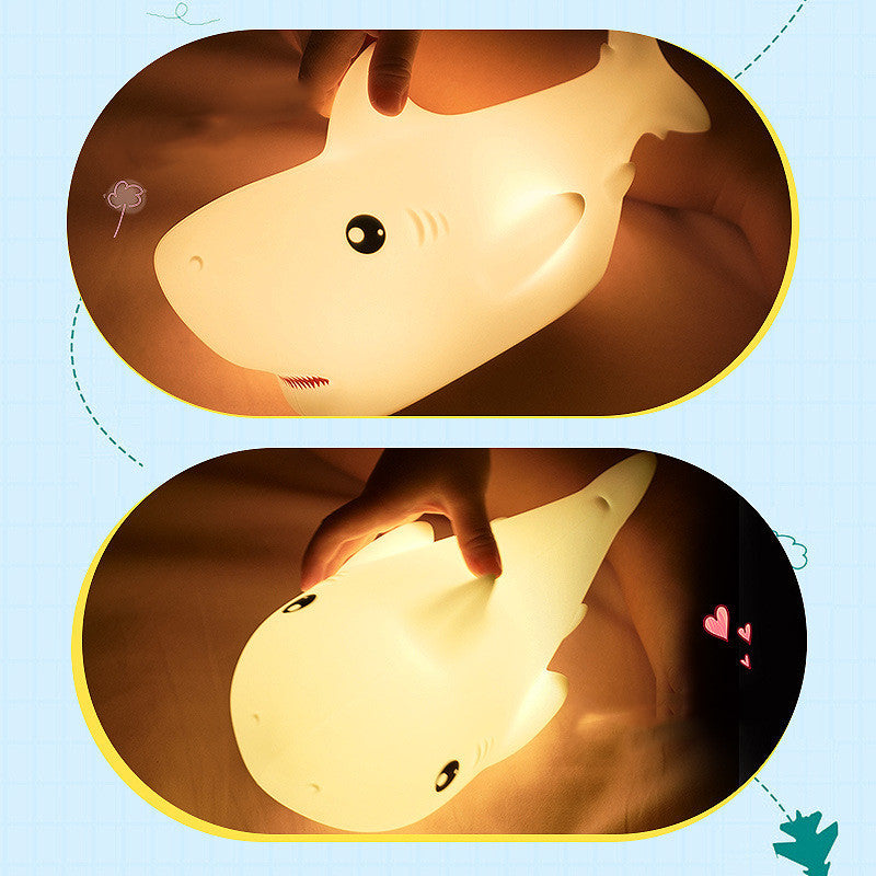 Shark Night Light – Cute Silicone LED Lamp