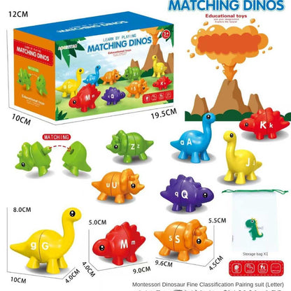 Dinosaur Alphabet Puzzle – Early Education Matching Toy for Kids