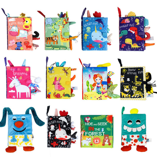 Baby Cloth Book – 3D Washable Soft Book for Toddlers, Tear-Resistant Learning Toy