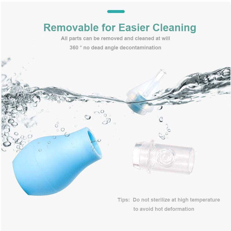 Infant Nasal Aspirator – Manual Silicone Pump Mucus Cleaner