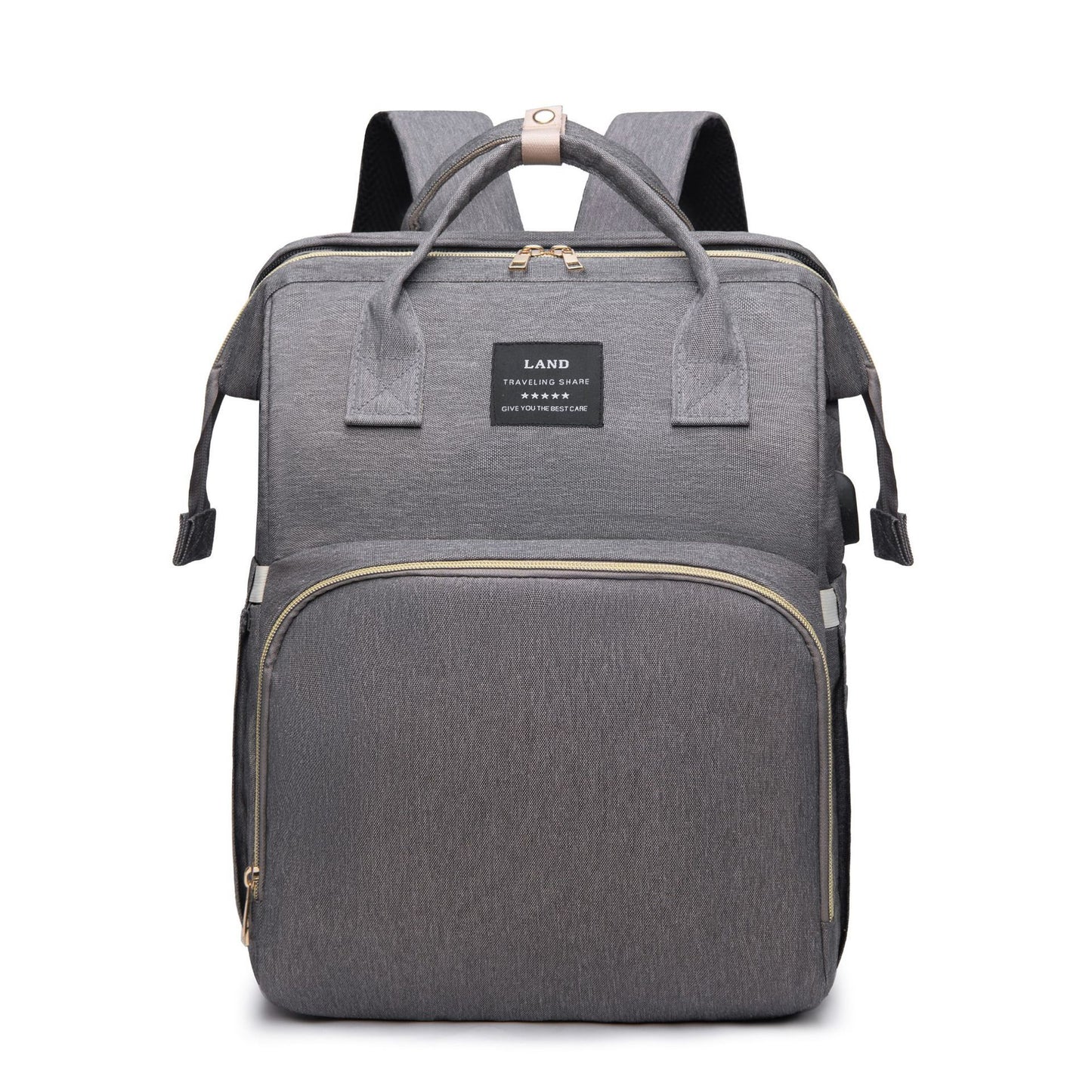 Baby Diaper Bag Backpack – Foldable Crib & Large Capacity
