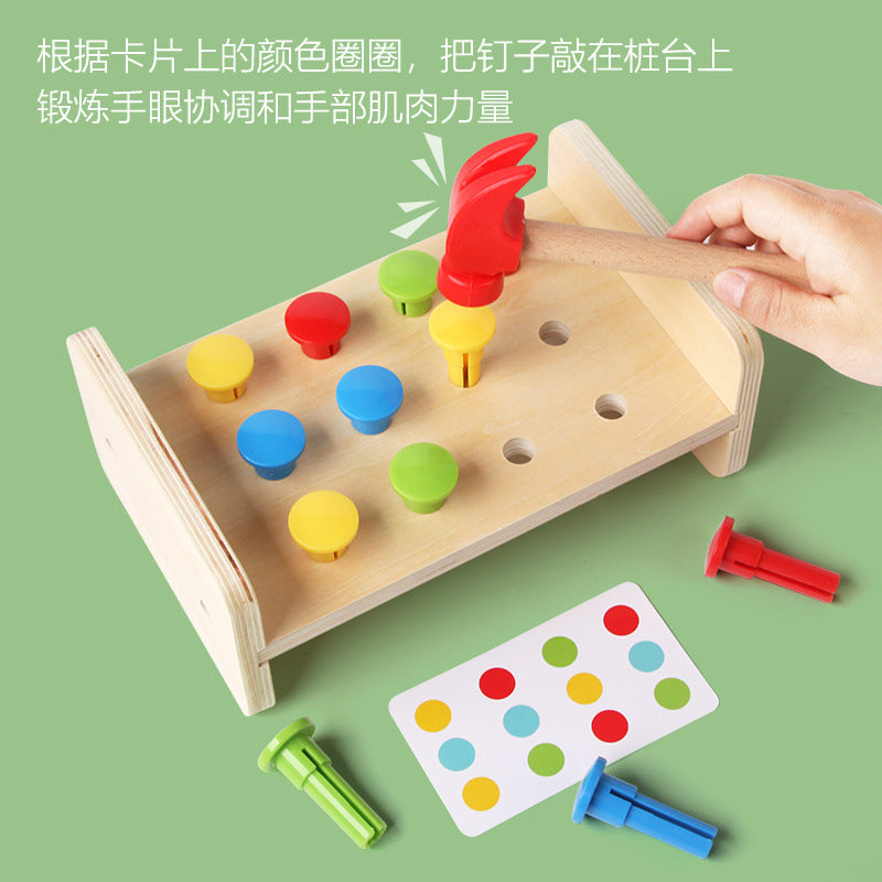 Kids Hammer Toy – 2-in-1 Pile Driving Platform Educational Game