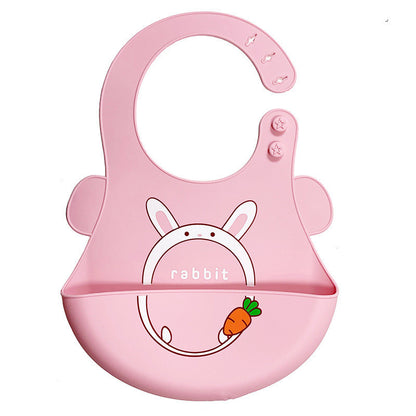 Baby Silicone Bib – Waterproof Feeding Bib with Pocket