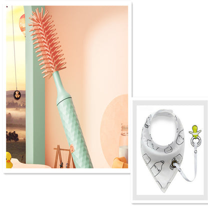 Electric Bottle Brush Set | Silicone Baby Bottle & Pacifier Cleaner
