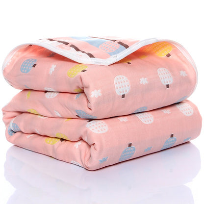 Baby Gauze Towel – 6-Layer Soft Cotton Washcloth for Kids