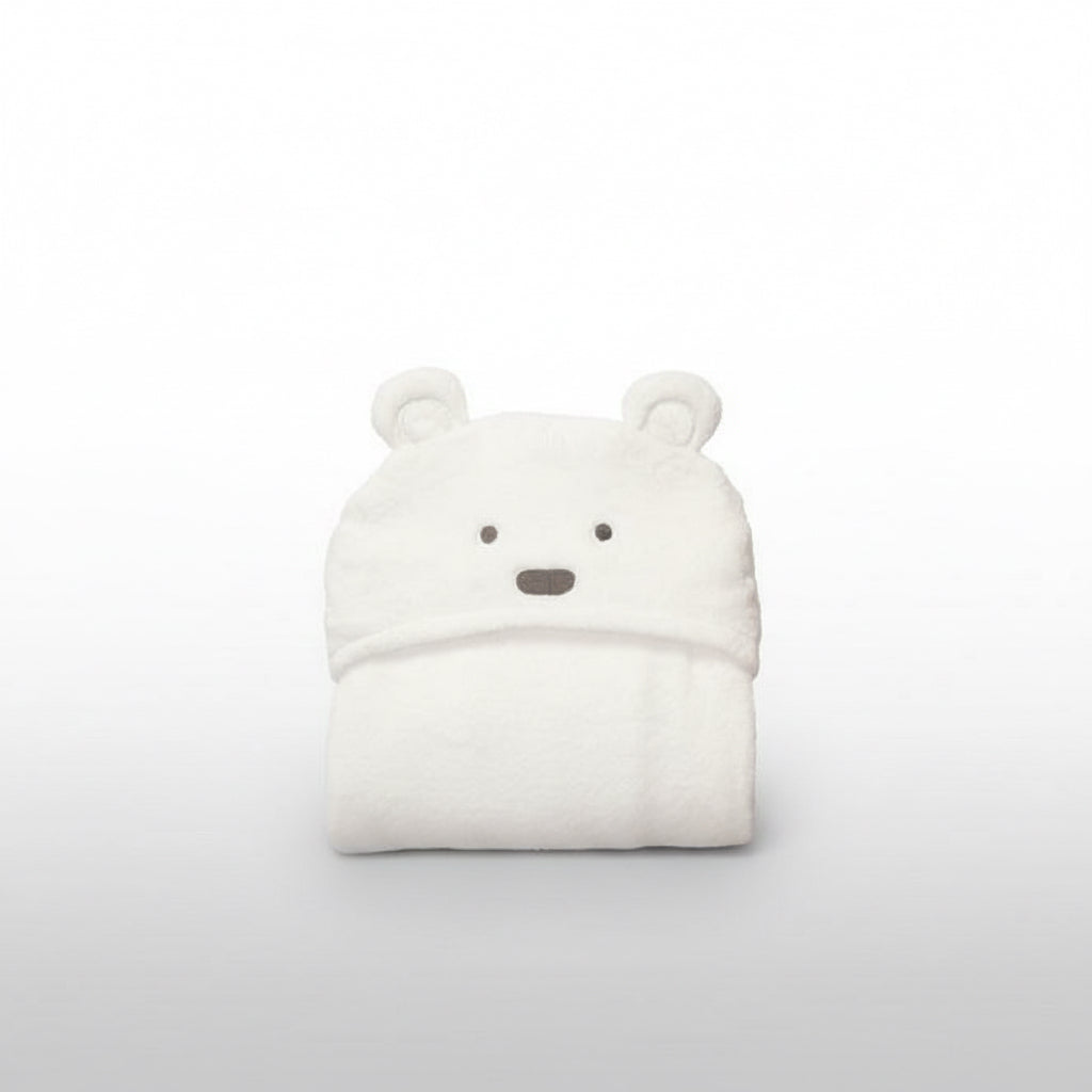 Baby Hooded Bathrobe – Soft Cartoon Animal Infant Towel Robe