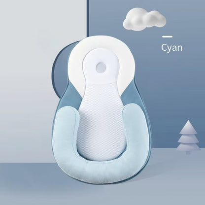 Baby Pillow for Reflux – Adjustable Anti-Milk Overflow Side Sleep Pillow