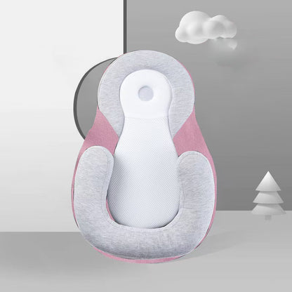 Baby Pillow for Reflux – Adjustable Anti-Milk Overflow Side Sleep Pillow