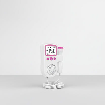 Fetal Heart Monitor – Handheld Home Doppler Device for Baby Heartbeat & Movement