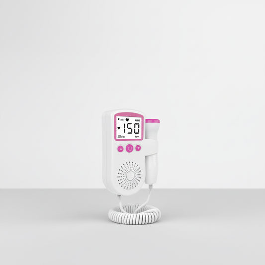 Fetal Heart Monitor – Handheld Home Doppler Device for Baby Heartbeat & Movement